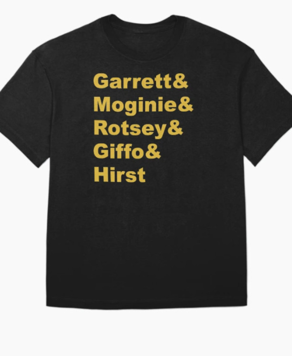 Midnight Oil Giffo Lineup Black T Shirt